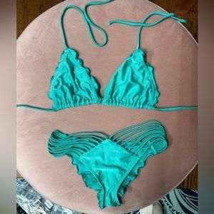 Lulifama sea green bikini